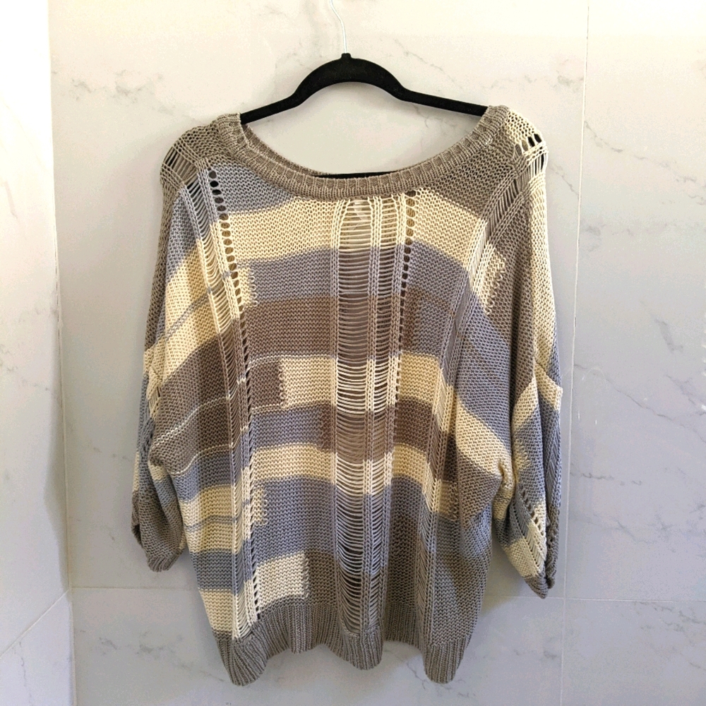 Anthropologie Willow & Clay Crochet summer sweater